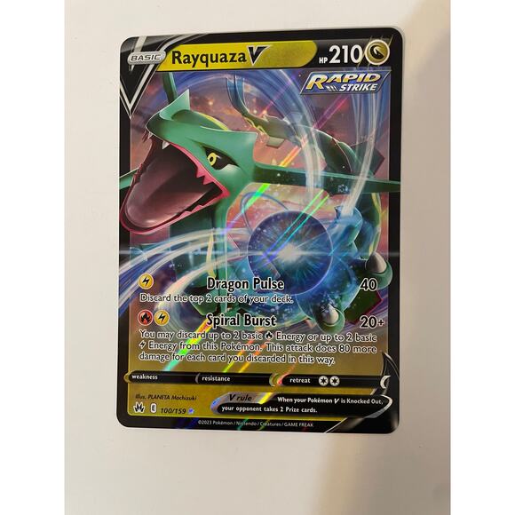 Pokemon Crown Zenith Rayquaza V - Jumbo Card - Picture 1 of 2